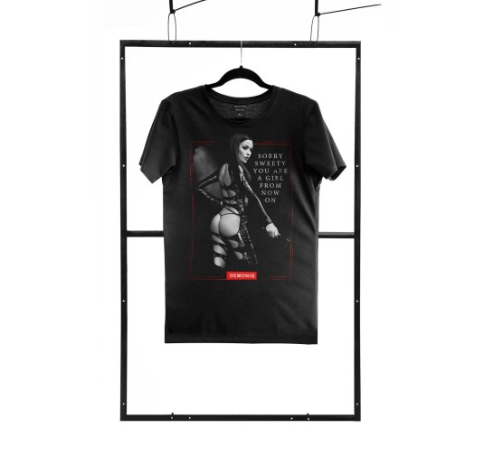 T-shirt men black S regular